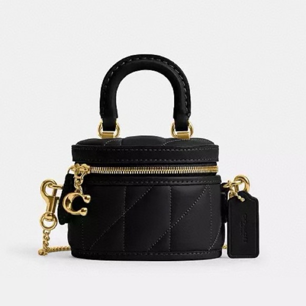 Coach Trail Crossbody Bag 12 With Pillow Quilting in Black